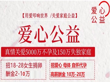 广安捐卵助孕生子 爱心志愿者招募